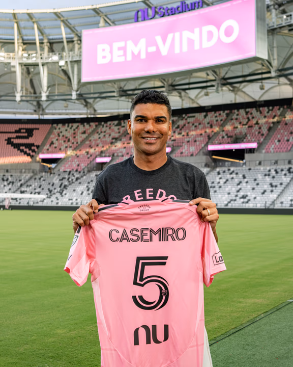 Casemiro fue presentado en el Inter Miami de Lionel Messi

